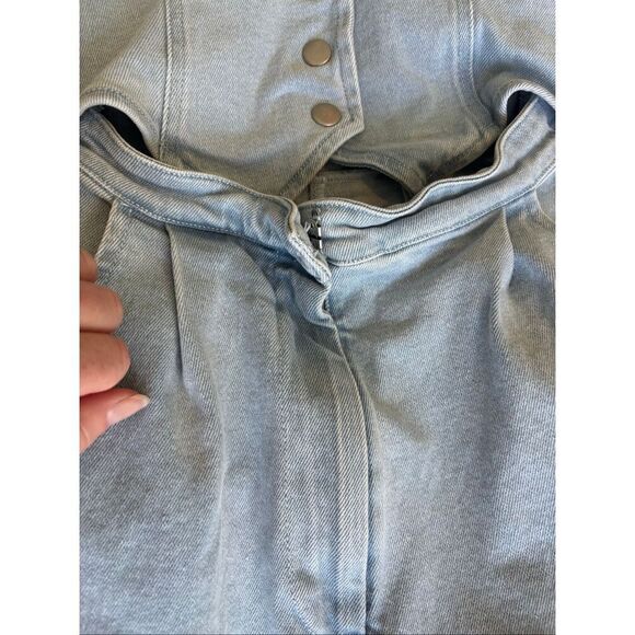 NWOT Amanda Uprichard Ethan Denim Jumpsuit, XS $305 D18 - Picture 4 of 10